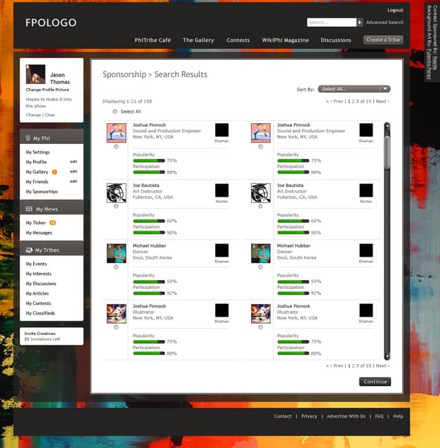 Sponsor Ad Search Results