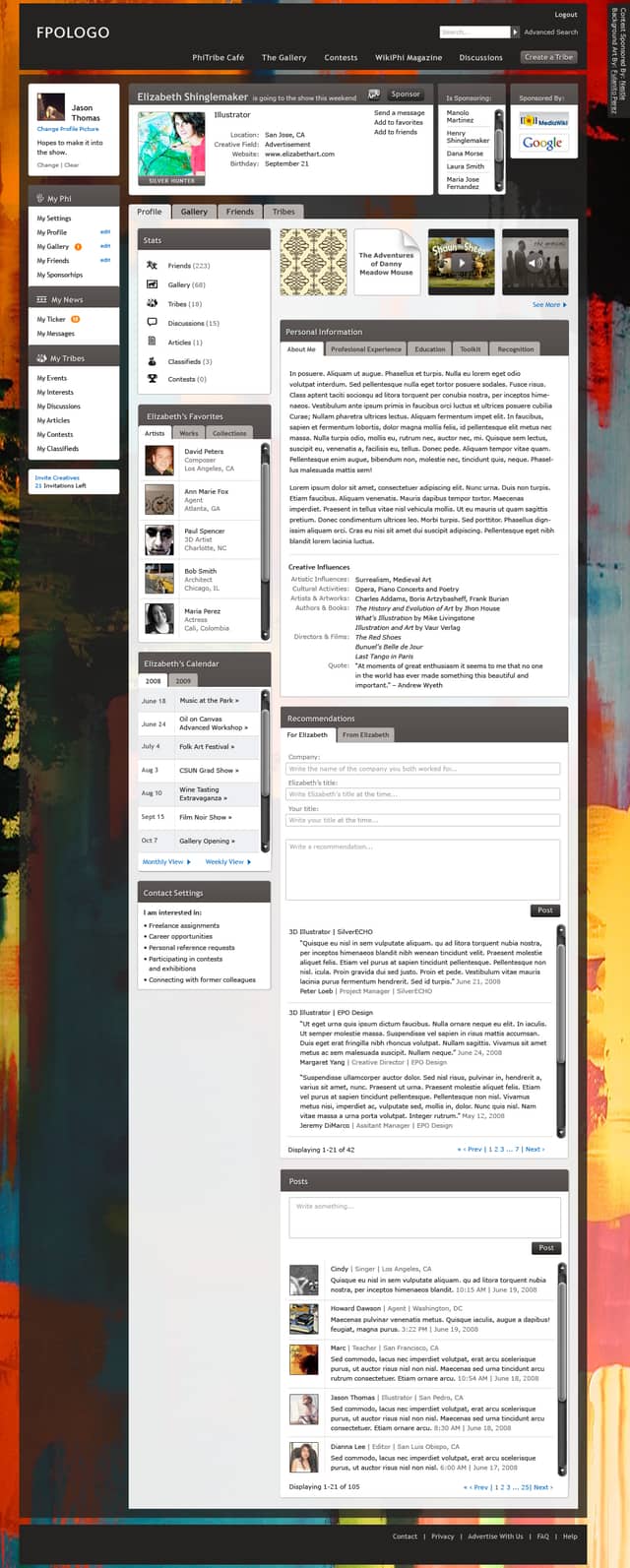 Profile Grid View