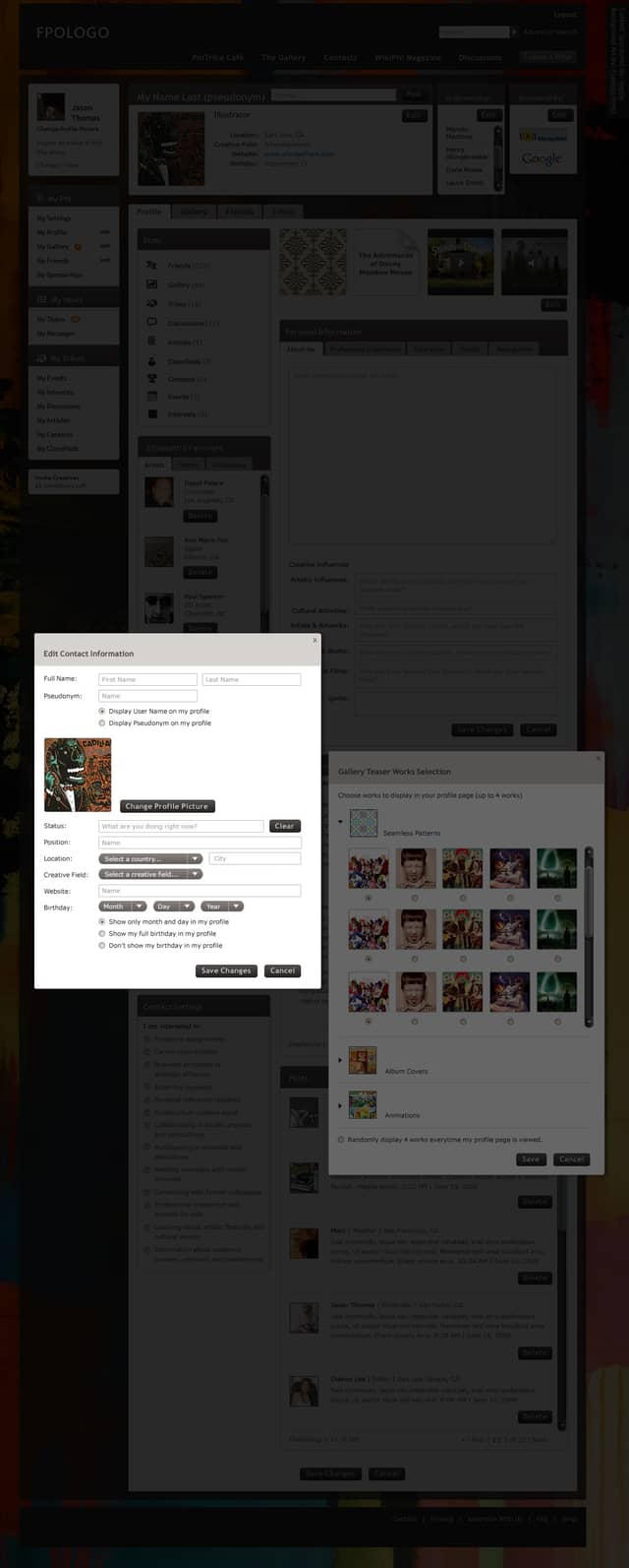 Profile Edit Page
