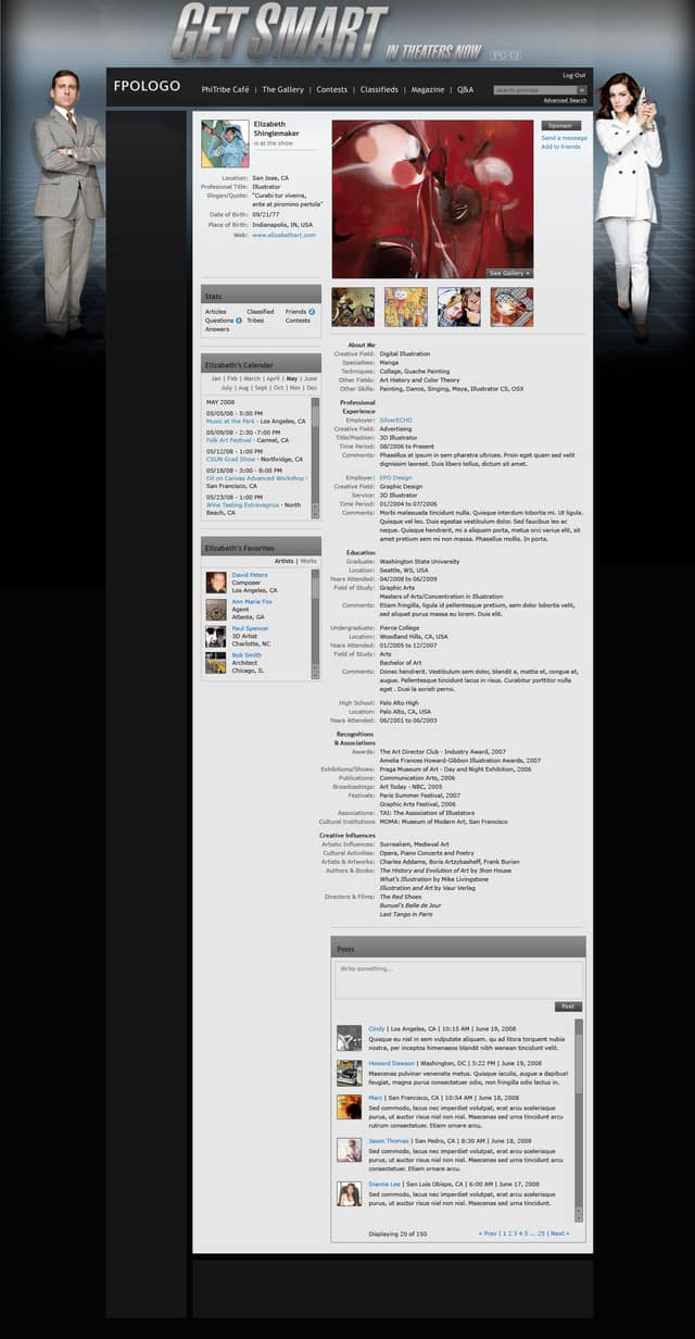 Profile Page Design